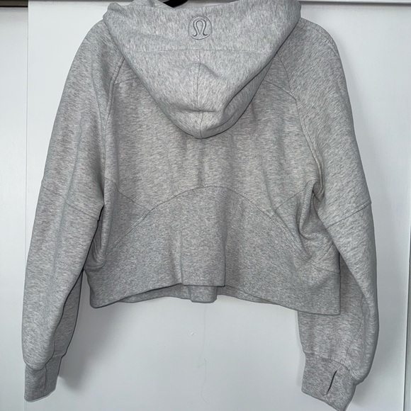 Lululemon Athletica Light Gray scuba quarter zip Hoodie - Picture 3 of 3